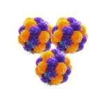 10008 Purple glitter cat toy ball with bell