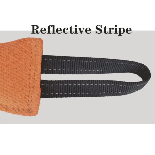 10008 Strong stitching detail of durable dog tug toy for long-lasting use