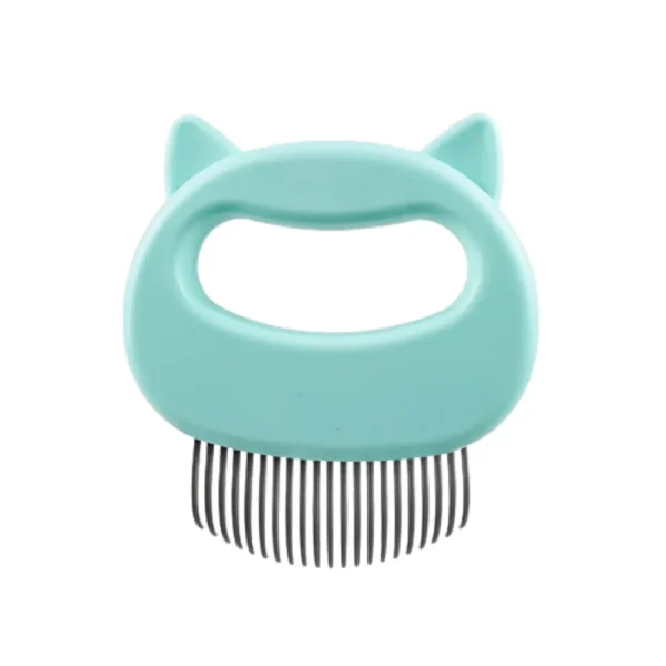 10008 Cat grooming comb available in pink, blue, and light green color options for wholesale pet supplies