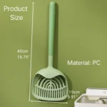 10010 Measurement size chart of durable long-handle cat litter scoop