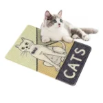 Jute cat scratcher mat Cute Cat design