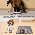 Non slip slow feeder mat for dogs and cats, promotes dental health and reduces fast eating