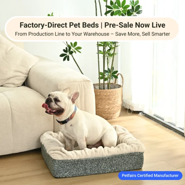 7836ba695037802bdf6104e66c561c59 Small dog resting on plush foam-filled sofa bed, cozy pet cushion for home use