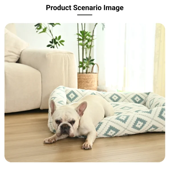 b8528c3a0ecae3ef81f550eaac9cd3b9 oft short plush dog and cat bed providing comfort and warmth – wholesale pet supplies