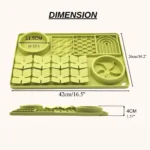 c4891bbe482b331a29325bcd92779aac Size dimensions of silicone slow feeder lick mat for dogs and cats, wholesale pet supplies