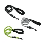 Reflective Rope Dog Leash with Padded Handle in 3 Colors – Durable Nylon Pet Leash for Walking and Training