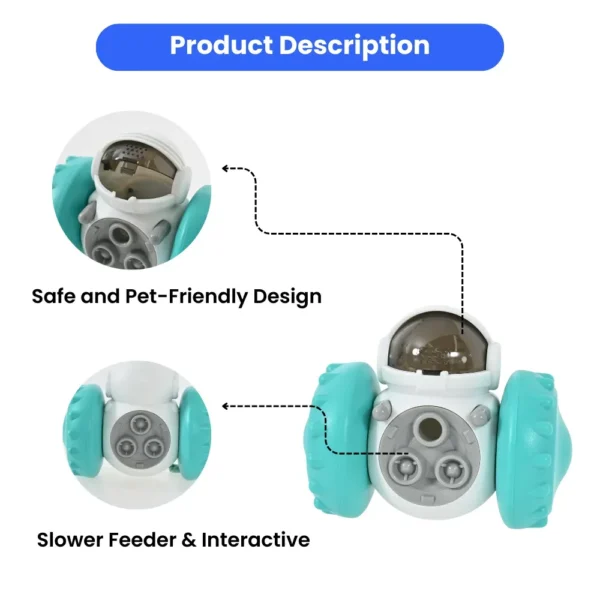 34075fb66711d61ed9af2dbd93e42f1b How the Robot Pet Tumbler Toy Dispenses Treats – Interactive Feeding Design