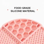 578b1ad69d3052affb5931b7a513663c Textured silicone pet licking mat slow feeder pattern for dog anxiety relief