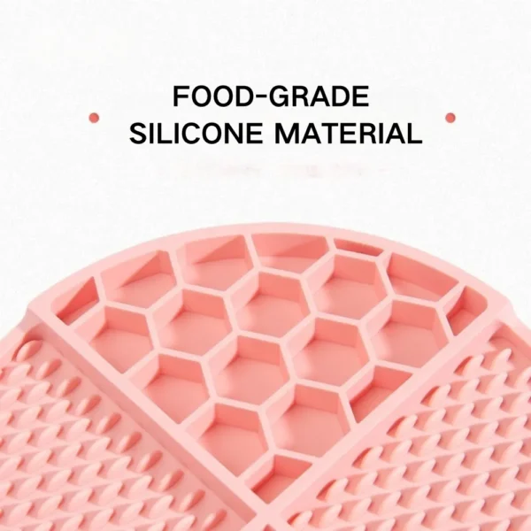 578b1ad69d3052affb5931b7a513663c Textured silicone pet licking mat slow feeder pattern for dog anxiety relief