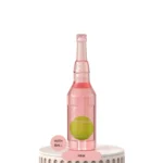 a19f9d9f0c4d8b1e979ba8fed77db451 Small Pink Squeaky Bottle Dog Toy with Floating Ball