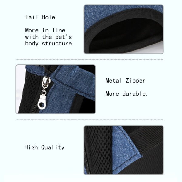 a6bca2282e7a761860e5ba515c091beb Close-up of Oxford fabric texture and breathable mesh on pet carrier