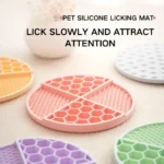 c373fe0aca243c24dc31a372605b6014 Non-slip base silicone pet licking plate for grooming and feeding