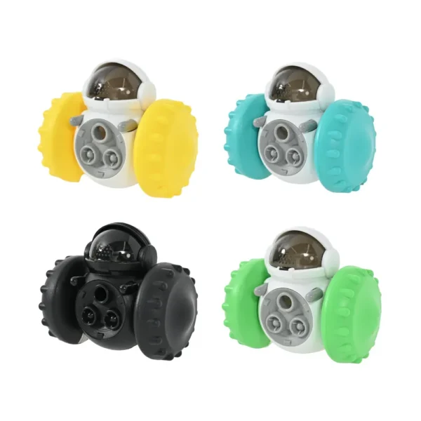 c50757dfc3923a660f351b8b76e226aa Robot Shaped Interactive Pet Toy Food Dispenser – 4 Colors Durable Tumbler Toy for Dogs and Cats Wholesale