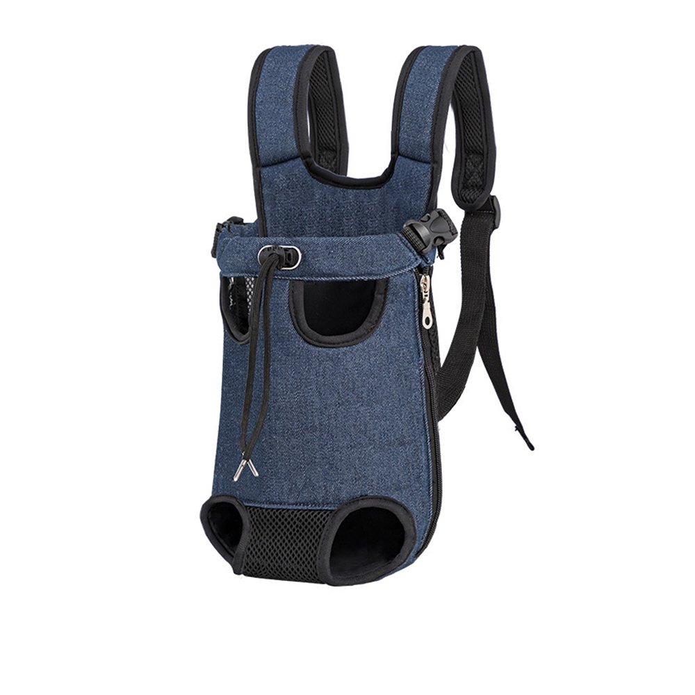 Luxury Oxford Pet Front Carrier Bag for Cats and Small Dogs – Blue