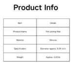 d8ed980ee5b13f1ab980424345b6594d Dimensions of silicone slow feeder licking mat for dogs and cats