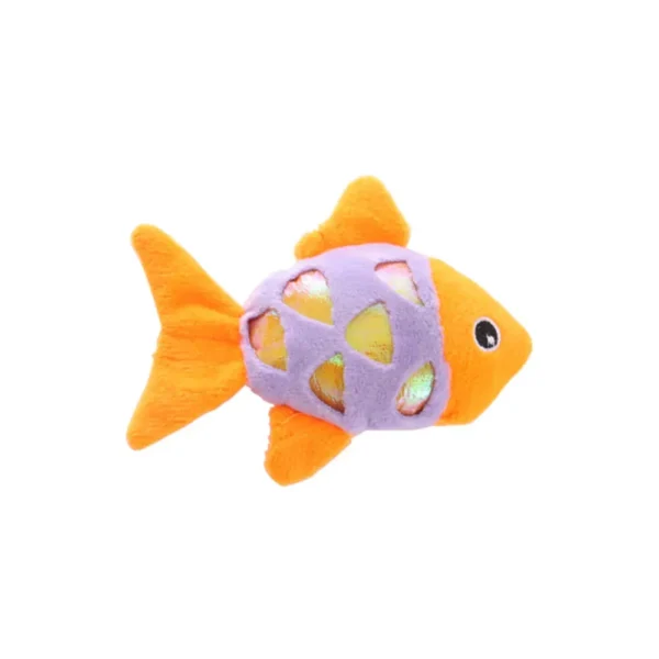 dbe251bcb10fcad8230a7e364432ebe7 Plush Fish Cat Toy Yellow Color Option