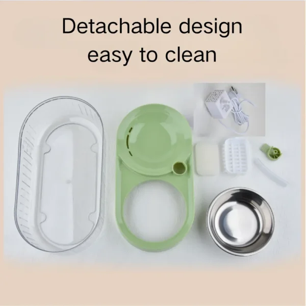 fc7b99c456c3942d95644734f4335e72 Close-up of Pet Fountain Filtration System and Detachable Components