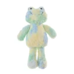 10001 Colorful frog plush dog toy with squeaker for wholesale pet stores