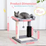 10003 Dimensions chart of small 4-in-1 cat tree tower for indoor kittens – wholesale reference.”