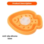 Close-up view of the PP dog slow feeder bowl texture and carrot pattern