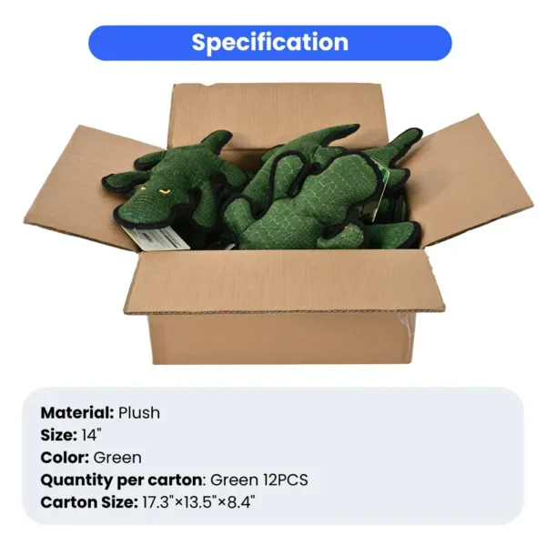 12cc490a3c864d30ad8a504f2ab103ee Bulk packaging of crocodile dog chew toys for pet store wholesale supply