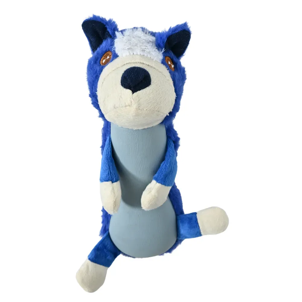 Cute dog-shaped squeaky plush toy for dogs – soft and durable pet chew toy wholesale by PETBW