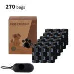 10002 Biodegradable dog poop bags with black bone print