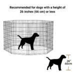 Large Dog Playing Inside Extra Tall Exercise Pen Outdoors