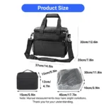 10004 Pet travel bag size and capacity for dog and cat food transport