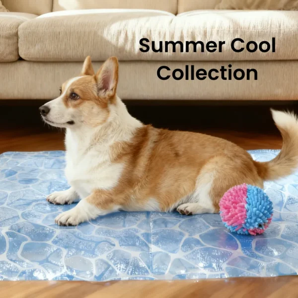 10005 Demonstration of cooling gel effect and temperature-regulating function in petbw.com cooling mat