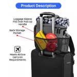 10005 Dog travel storage bag used outdoors with pet food and accessories