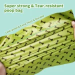 10007 Detail view of EPI technology eco-friendly dog waste bags