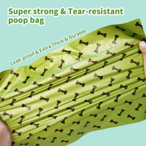 10007 Detail view of EPI technology eco-friendly dog waste bags
