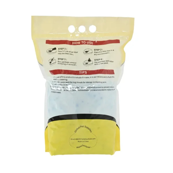 10002 4.4 lbs premium crystal cat litter with low dust and strong odor control packaging