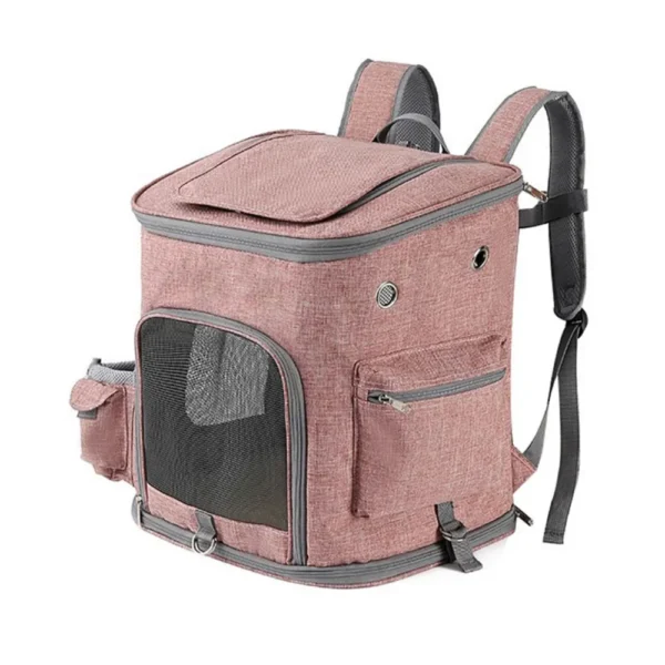 10002 Pink pet backpack carrier for cats and small dogs
