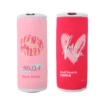 Assorted pink and red Valentine plush squeaky pet toys