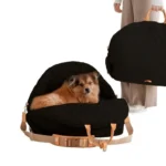 10003 black 3-in-1 pet carrier bag portable dog bed