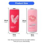 Can-shaped plush pet toy size reference for dogs and cats