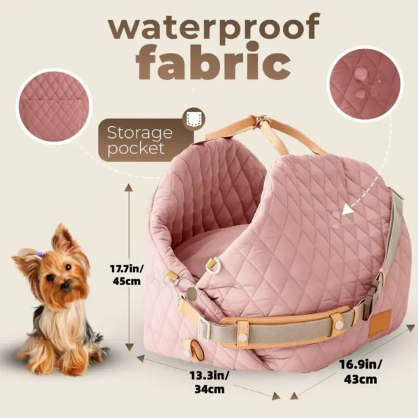 10004 Size diagram of 3-in-1 pet carrier bag for small dogs and cats