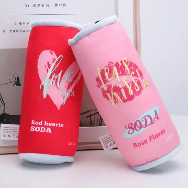 10006 Valentine themed plush pet toys displayed in pet store retail shelf