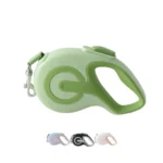 10008 9.8 ft retractable dog leash with one-touch lock and ergonomic handle
