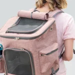 10008 Outdoor travel pet backpack carrier for cats and small dogs