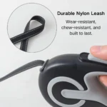 10012 one-touch control retractable dog leash lock and unlock function