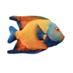 realistic fish plush dog toy with squeaker colorful soft pet toy