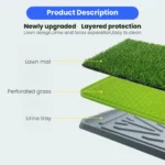 dog potty training with artificial grass toilet