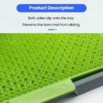 removable dog potty tray drainage system