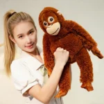 10006 Orangutan Plush Toy in Professional Pet Grooming Salon Waiting Area
