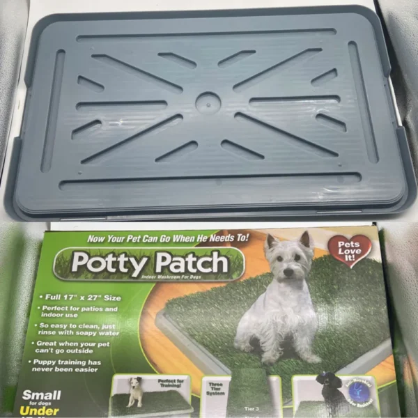 10007 pet store display indoor dog potty tray
