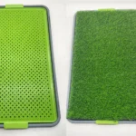 10008 retail packaging fake grass dog potty tray