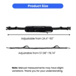 10010 adjustable waist belt dog leash size guide and leash length measurement
